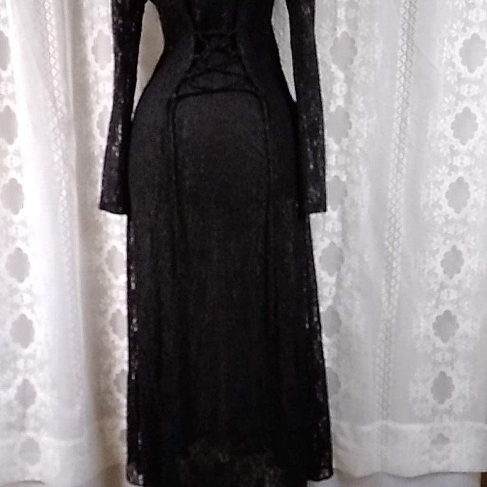All That Jazz Made In California USA VTG Lace Corset Women Dress Size 13/14 - Picture 8 of 14